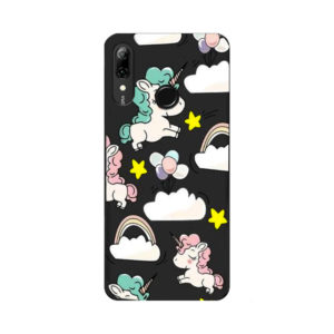 coque-huawei-psmart-2019-nuage-et-licorne