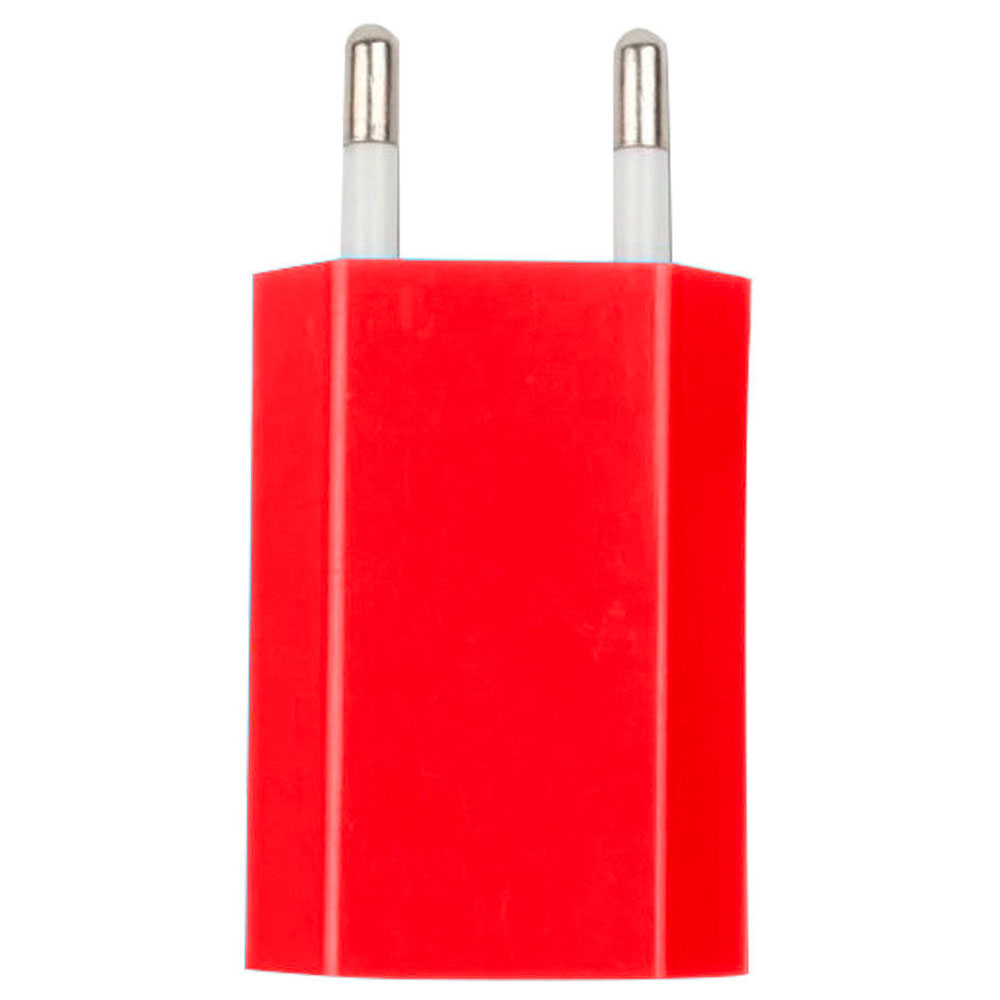 Prise chargeur 1 port USB rouge