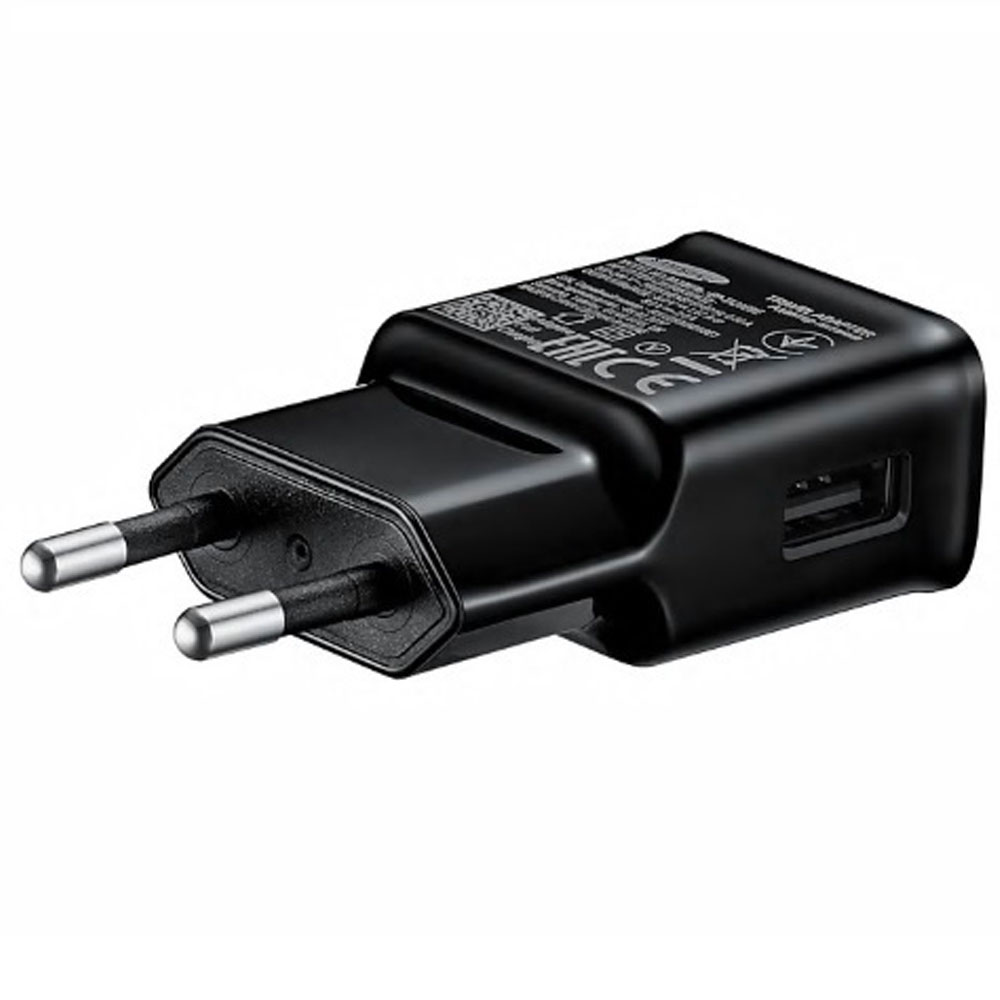 Prise chargeur 1 port USB 2A noir