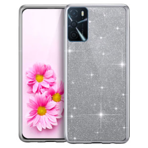 coque-oppo-a16-a54s-paillettes-silver