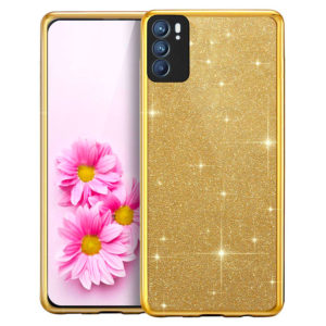 coque-oppo-reno6-paillettes-gold