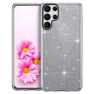 coque-samsung-galaxy-s22-ultra-paillettes-rose-silver